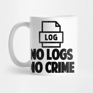 No Logs No Crime Hacking Gift Hacker tshirt Mug